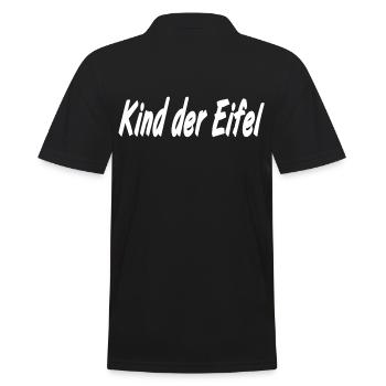 Kind der Eifel, Einheimischer, Eifler, Eiflerin - Männer Poloshirt - Schwarz - Hinten - Kai (181cm)