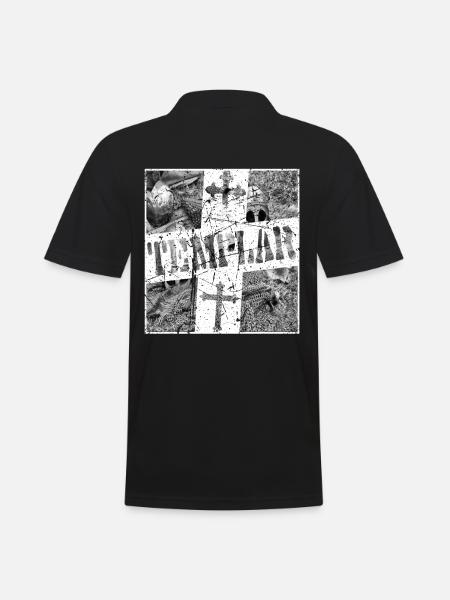 Kreuzritter,Tempritter crusader Chevalier Templar - Polo Homme - noir