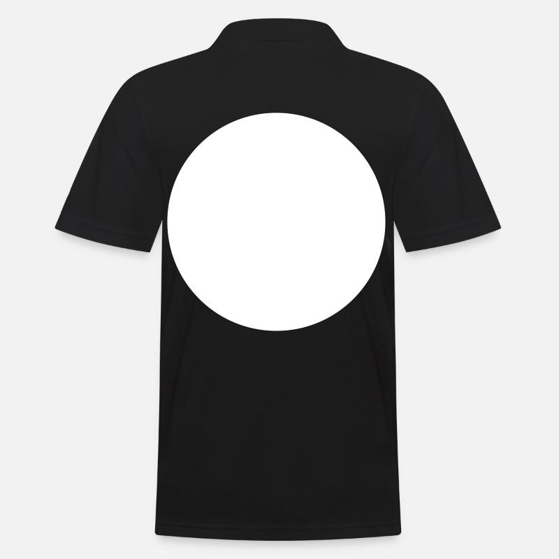 Kreis - Männer Poloshirt - Schwarz