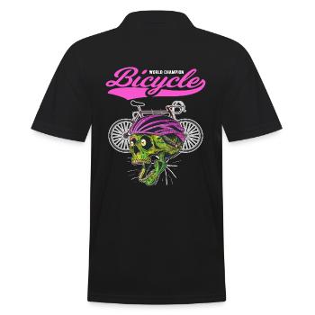 Vélo de course tête de mort Cycliste Cycliste Vélo Vélo - Polo Homme - noir - Dos - Kai (181cm)