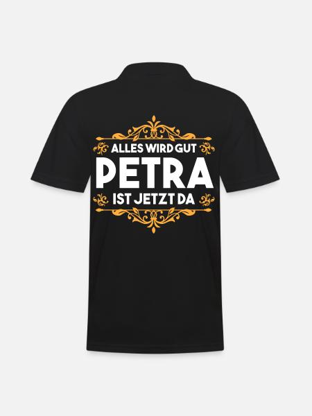 Name Petra - Männer Poloshirt - Schwarz
