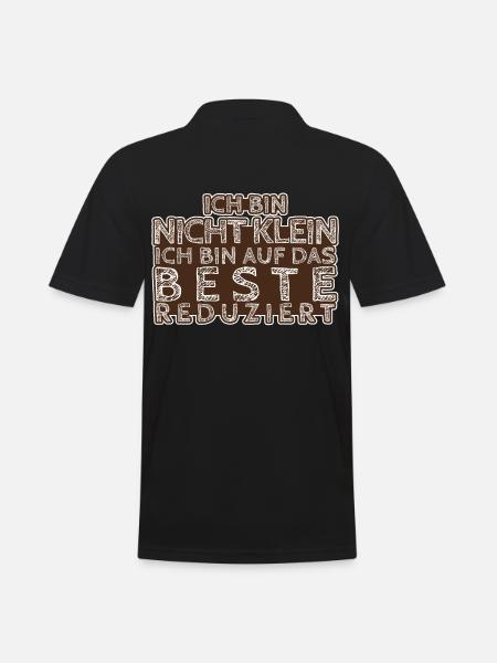 I am not small - Men's Polo Shirt - black