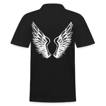 2reborn fluegel ange ange ailes ciel paradis ciel - Polo Homme - noir - Dos - Kai (181cm)