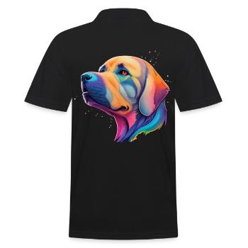 Golden Retriever Hunderasse Hunde Haustier Hund - Männer Poloshirt - Schwarz - Hinten - Kai (181cm)