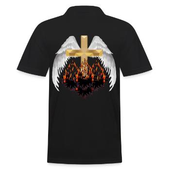 Traversez le paradis l’enfer au-delà de la réincarnation Satan - Polo Homme - noir - Dos - Kai (181cm)