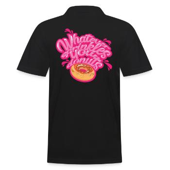 DONUT | Tout ce qui saupoudre vos beignets - Polo Homme - noir - Dos - Kai (181cm)