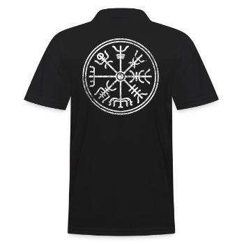 Signes de symboles compas Viking - Polo Homme - noir - Dos - Kai (181cm)