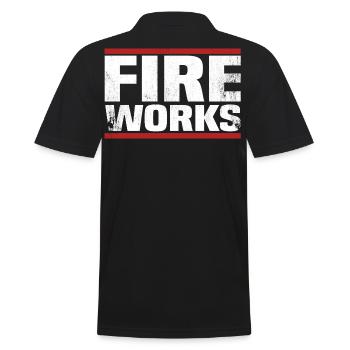 chemise de feux d'artifice - Polo Homme - noir - Dos - Kai (181cm)