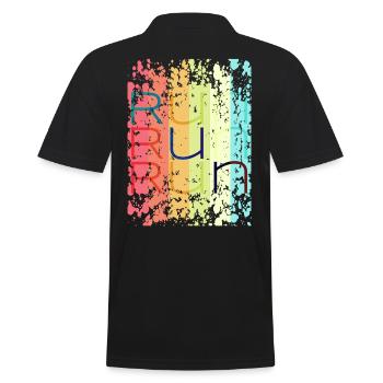 run run - Polo Homme - noir - Dos - Kai (181cm)
