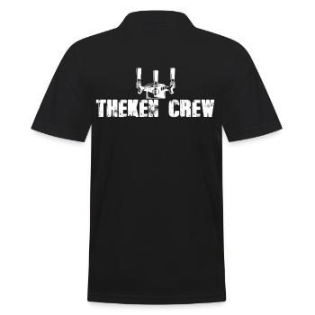 Zapfhahn Theken Crew - Männer Poloshirt - Schwarz - Hinten - Kai (181cm)