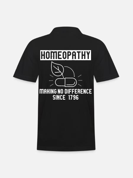 Homeopathy Making No Difference - Men's Polo Shirt - black