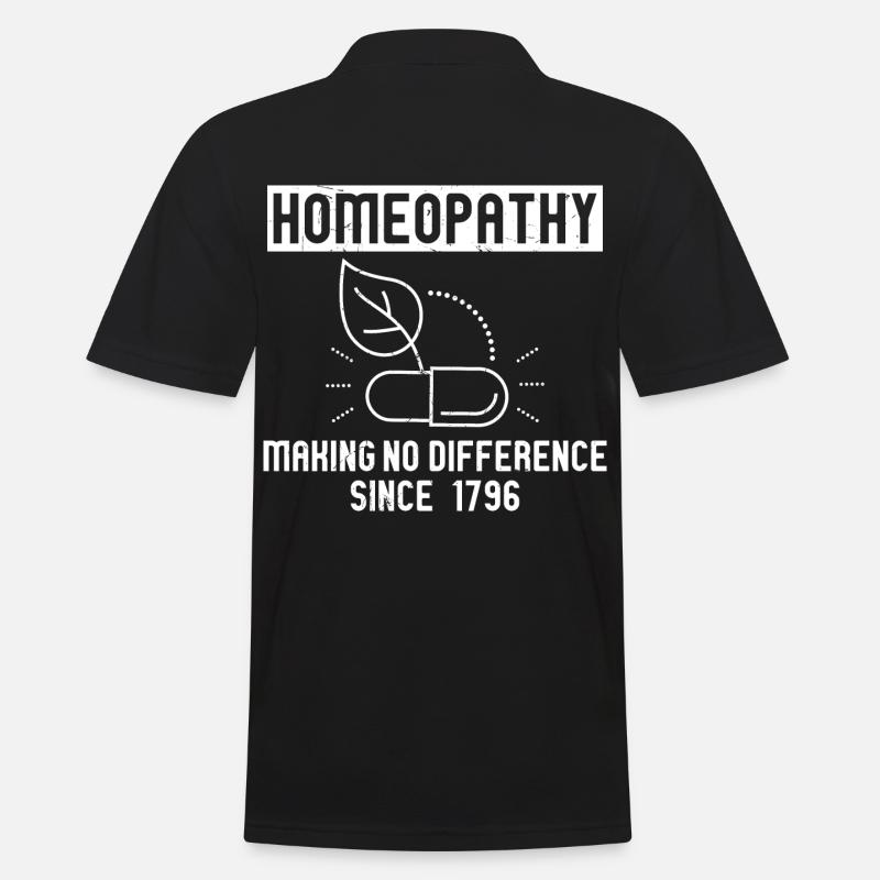 L’homéopathie ne fait aucune différence - Polo Homme - noir