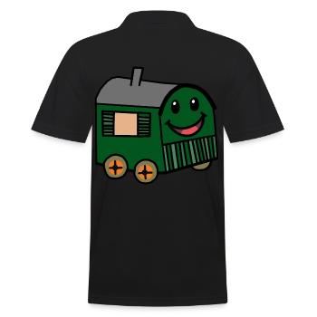 Happy Bauwagen Hut House Garden House Nature - Polo Homme - noir - Dos - Kai (181cm)