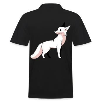 Faune Renard Renards Enfants Arctic Snow Zoo - Polo Homme - noir - Dos - Kai (181cm)