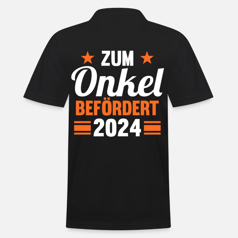 Werdender Onkel 2042 - Männer Poloshirt - Schwarz