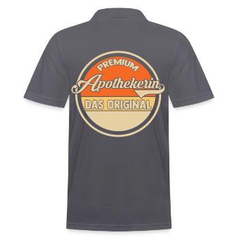 Apotheke Pharmazie Mediziner Apothekerin - Männer Poloshirt - Anthrazit - Hinten - Nico (186cm)