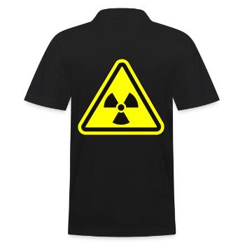 Radiation Atom Apocalypse Fallout - Men's Polo Shirt - black - Back - Kai (181cm)