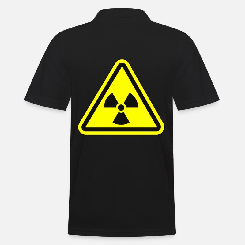 Strahlung Atom Apokalypse Fallout - Männer Poloshirt - Schwarz