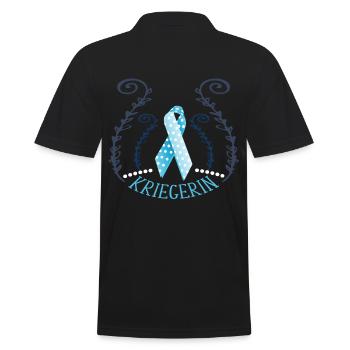 Lipedema Lymphedema Loop Loop support - Men's Polo Shirt - black - Back - Kai (181cm)