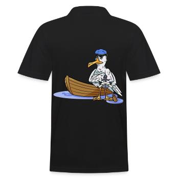 Ahoy Boat Seagull Seaman Maritime Captain Travel Anchor - Polo Homme - noir - Dos - Kai (181cm)