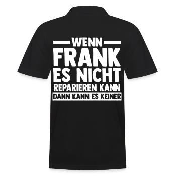 Frank - Männer Poloshirt - Schwarz - Hinten - Kai (181cm)