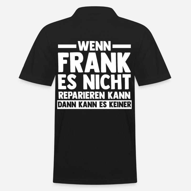 Frank - Männer Poloshirt - Schwarz