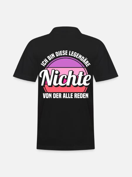 Nichte - Männer Poloshirt - Schwarz