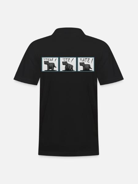 Dog dogs pooch - Men's Polo Shirt - black