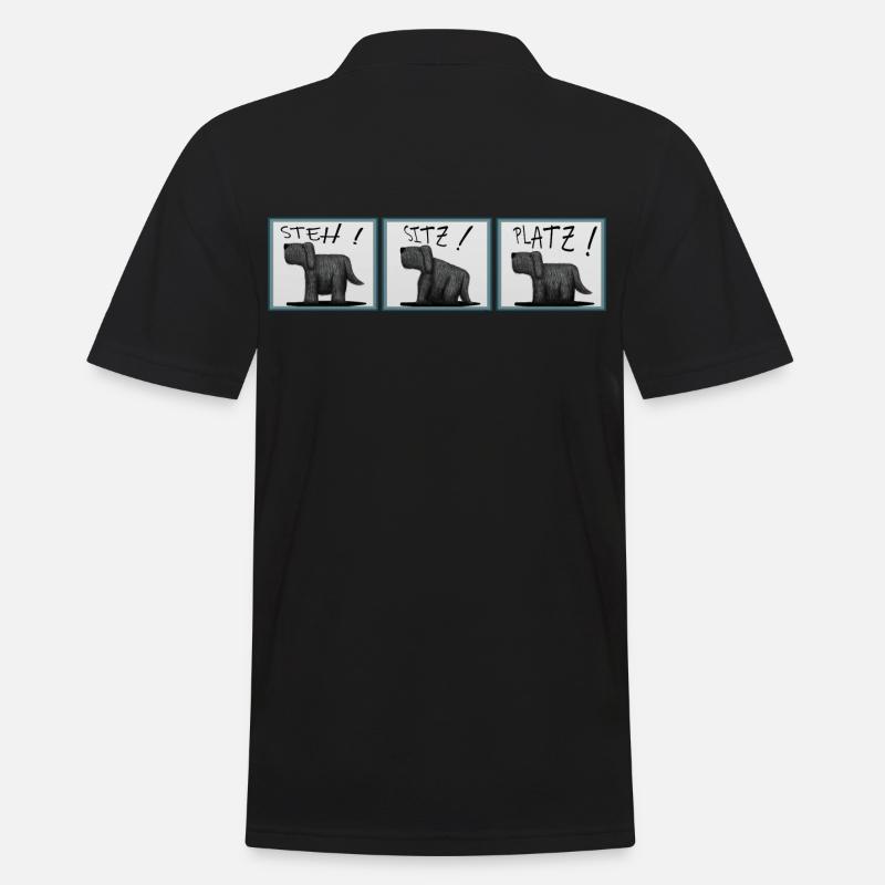 Hund Hunde Hündchen - Männer Poloshirt - Schwarz