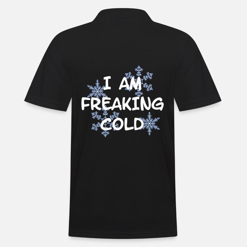 MIR IST FREAKING KALT COLD - Männer Poloshirt - Schwarz