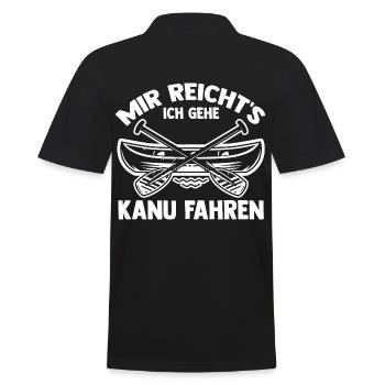 Kaffee Schullehrer Lehrer - Männer Poloshirt - Schwarz - Hinten - Kai (181cm)