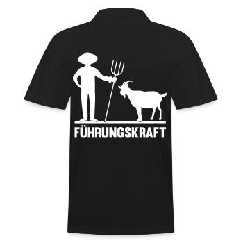 Ziege Ziegenbauer Bauernhof Landwirt Bauer Ziegen - Männer Poloshirt - Schwarz - Hinten - Kai (181cm)