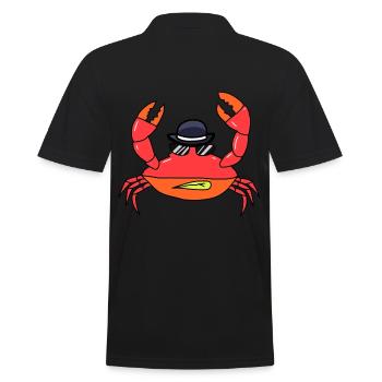 Krebstiere Sonnenbrille Hut Krabbe Meerestiere - Männer Poloshirt - Schwarz - Hinten - Kai (181cm)