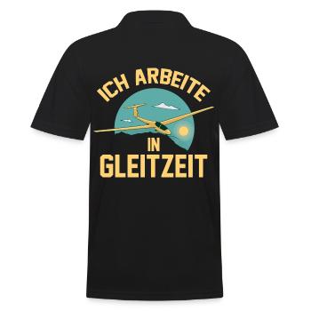 Segelflieger Fliegen Segelfliegen - Männer Poloshirt - Schwarz - Hinten - Kai (181cm)