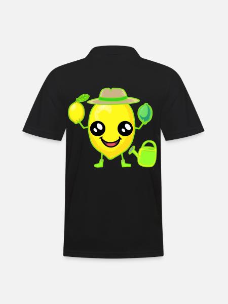 Lemon Lemon - Men's Polo Shirt - black