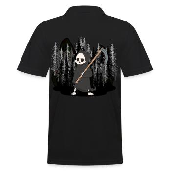 Wilderness Halloween Horreur Mort Sinistre Faucheuse Spirit - Polo Homme - noir - Dos - Kai (181cm)