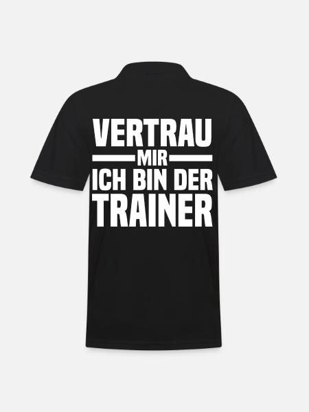 Sportmannschaft Trainer - Männer Poloshirt - Schwarz
