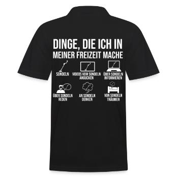 Sondler Sondeln Sondel Sondengänger - Männer Poloshirt - Schwarz - Hinten - Kai (181cm)