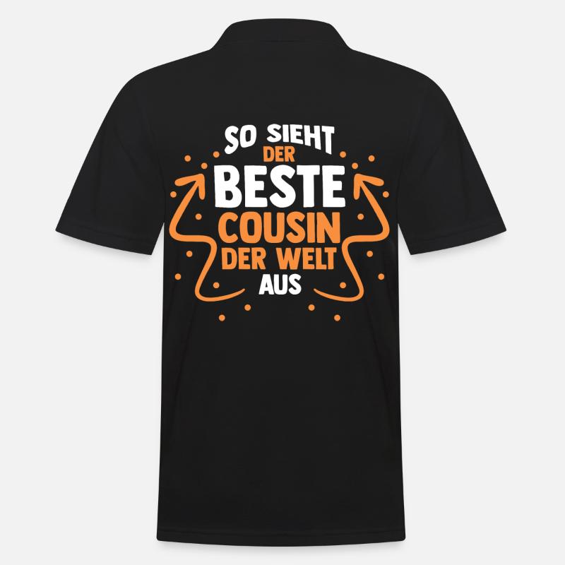 Cousins Cousin - Männer Poloshirt - Schwarz