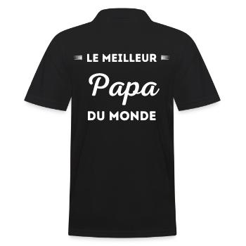 Le meilleur papa du monde - Polo Homme - noir - Dos - Kai (181cm)