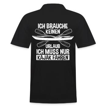 Schullehrerin Lehrerin - Männer Poloshirt - Schwarz - Hinten - Kai (181cm)