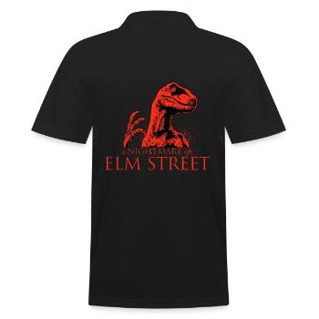 Raptor Nightmare Nightmare Dino Dinosaure Dinosaure - Polo Homme - noir - Dos - Kai (181cm)