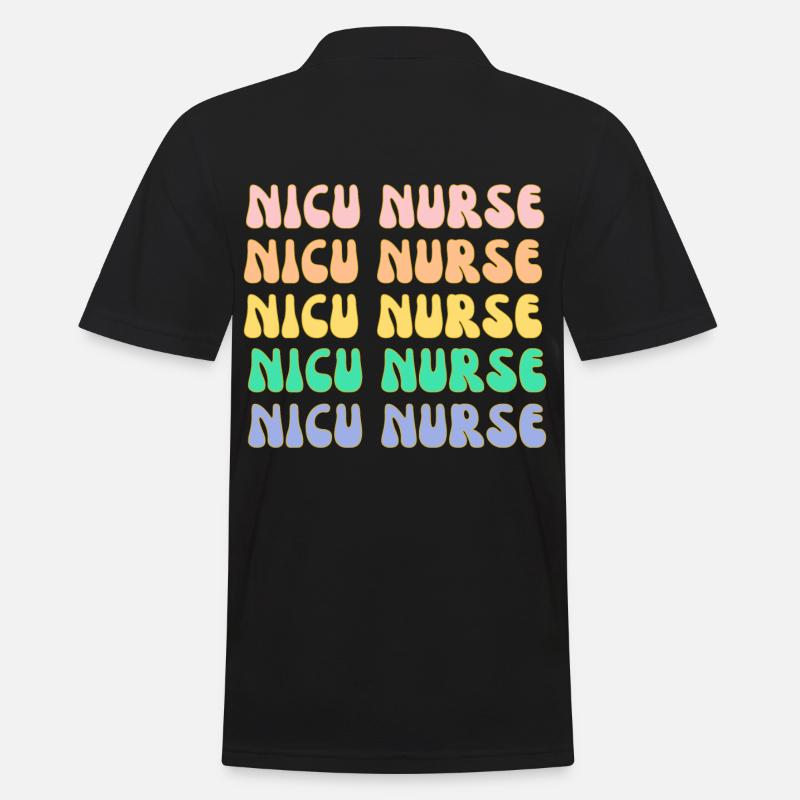 Krankenschwester auf der Intensivstation. - Männer Poloshirt - Schwarz