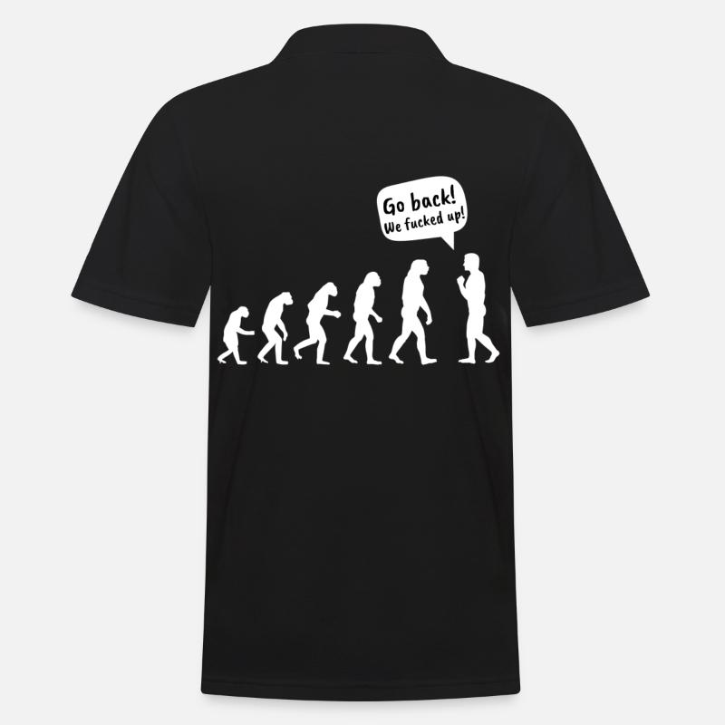 Tee-shirt rigolo sport d'évolution - Polo Homme - noir