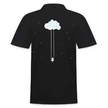Nuages balançoire de rêve balançoire dans le ciel - Polo Homme - noir - Dos - Kai (181cm)