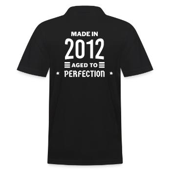 Made in aged to perfection 2012 - Men's Polo Shirt - black - Back - Kai (181cm)