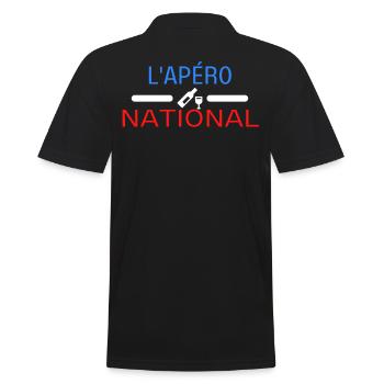 APERO NATIONAL - Polo Homme - noir - Dos - Kai (181cm)