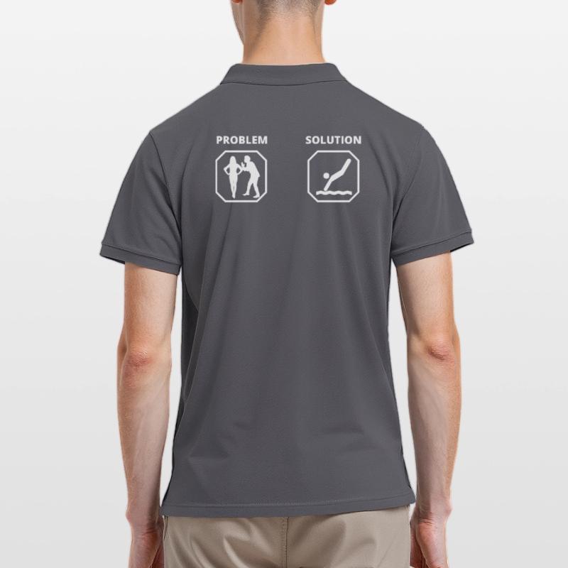 PROBLEM POOL SOLUTION Men's Polo Shirt