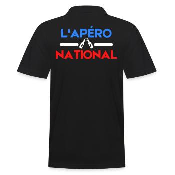 APERO NATIONAL - Polo Homme - noir - Dos - Kai (181cm)