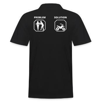PROBLEM SOLUTION quad - Polo Homme - noir - Dos - Kai (181cm)